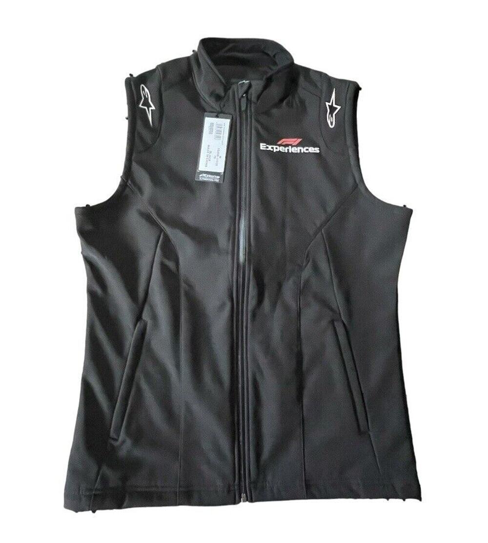 NWT Alpinestars Vest Womens Medium Black GSC Softshell Full Zip Motorsport